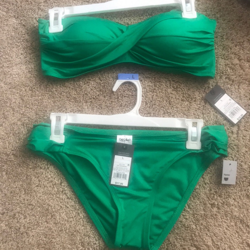 Mossimo 2 piece green bikini-New with Tags